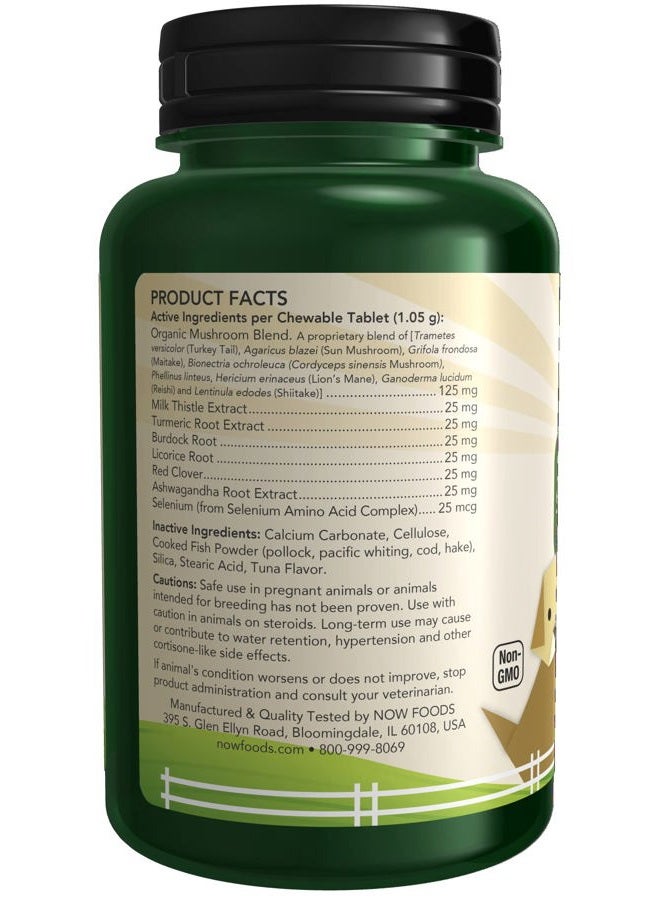 now Pet Health, Immune Support Supplement, Formulated for Cats & Dogs, NASC Certified, 90 Chewable Tablets - Image 2