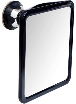 MIRRORVANA Fogless Shower Mirror for Shaving with Upgraded Suction, Dual Anti Fog Design, Shatterproof Surface & 360° Swivel, 8" x 7"