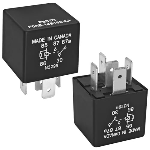 Casalytics (Set of 2) P6SDT FOAB-14B192-AA Automotive Relay – 5-Pin 40A 12VDC, OEM Replacement F0AB-14B192-AA Electrical System Relay for Ford - Image 1