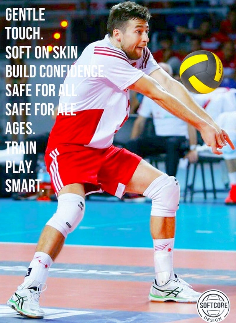 قطوب كرة طائرة، مقاس رسمي 5 احترافي، كرة طائرة مقاومة للماء عالية الجودة للاستخدام الداخلي والخارجي، للمسابقات، والألعاب، واللعب الترفيهي، والتدريب، وكرة الطائرة الشاطئية، لعشاق الكرة الطائرة - Image 2