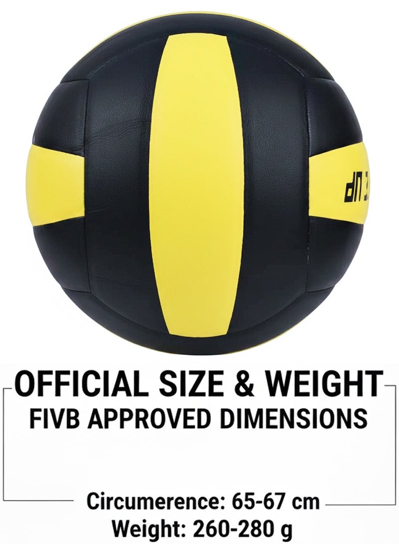 قطوب كرة طائرة، مقاس رسمي 5 احترافي، كرة طائرة مقاومة للماء عالية الجودة للاستخدام الداخلي والخارجي، للمسابقات، والألعاب، واللعب الترفيهي، والتدريب، وكرة الطائرة الشاطئية، لعشاق الكرة الطائرة - Image 3