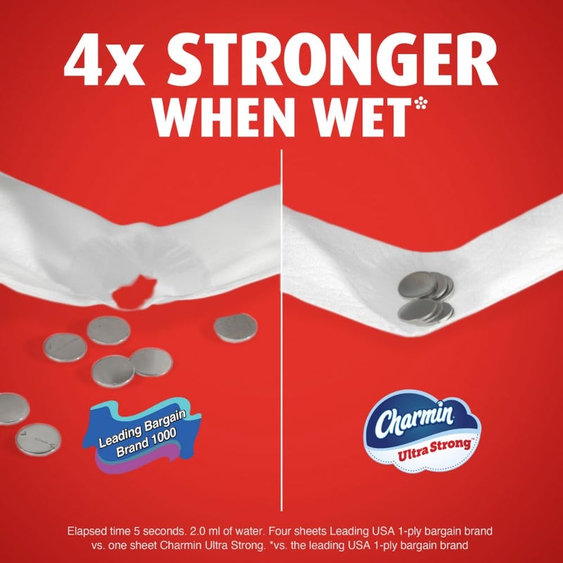 Charmin Ultra Strong Toilet Paper 12 Mega Rolls, 220 Sheets Per Roll - Image 5