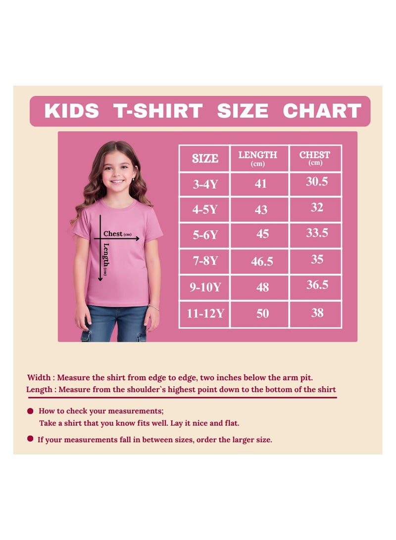 برينت شوب فور مي تي شيرت "الأخت الكبرى" للبنات - تي شيرت بأكمام قصيرة ومطبوع عليه رسومات - تي شيرت قطني 100% بقصّة عادية ورقبة دائرية - ملابس أطفال بناتي - تي شيرت للأطفال - Image 2