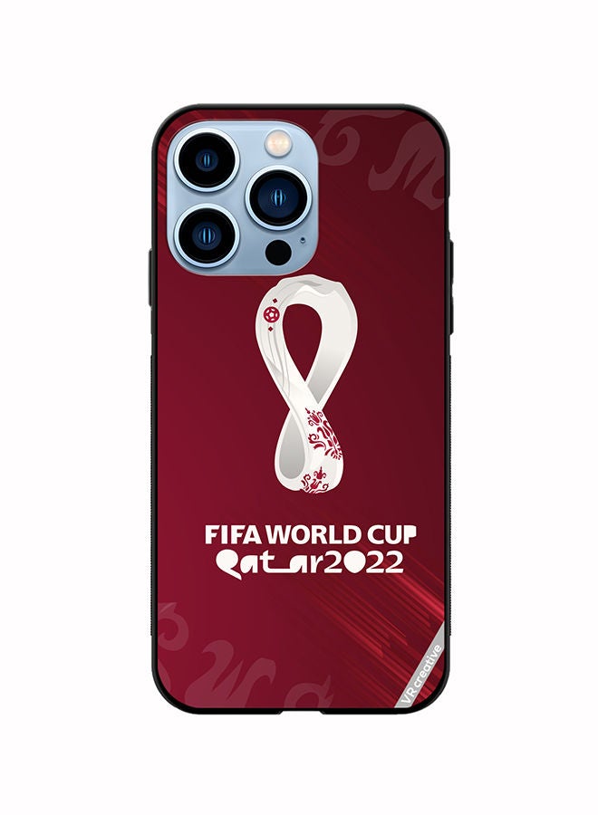 VR CREATIVE Protective Case Cover For Apple iPhone 14 Pro Qatar World Cup Design Multicolour - Image 1