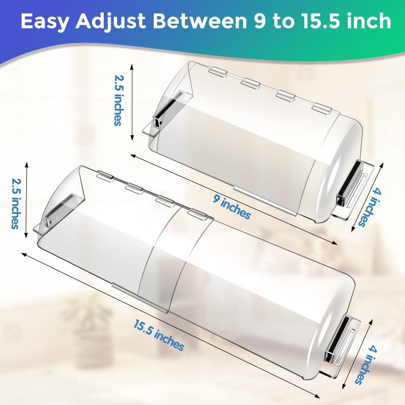 SOUL LINK 2 Pack Adjustable Air Vent Deflector - 9â€to 15.5â€ Magnetic Floor Vent Covers for AC, Wall, Ceiling Registers with Strong and Large Magnets - Image 2