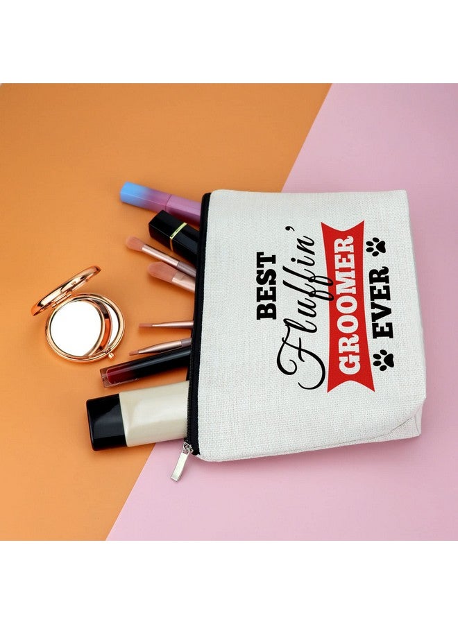 Gfhzdmf Thank You Gift Dog Groomer Gift for Women Pet Groomer Gift for Dog Stylist Makeup Bag Dog Hairdresser Cosmetic Bag Dog Groomer Gift for Dog Grooming Hair Stylist Best Groomer Ever Gift for Dog Salon - Image 5