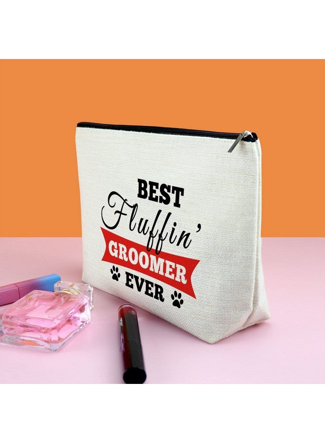 Gfhzdmf Thank You Gift Dog Groomer Gift for Women Pet Groomer Gift for Dog Stylist Makeup Bag Dog Hairdresser Cosmetic Bag Dog Groomer Gift for Dog Grooming Hair Stylist Best Groomer Ever Gift for Dog Salon - Image 3