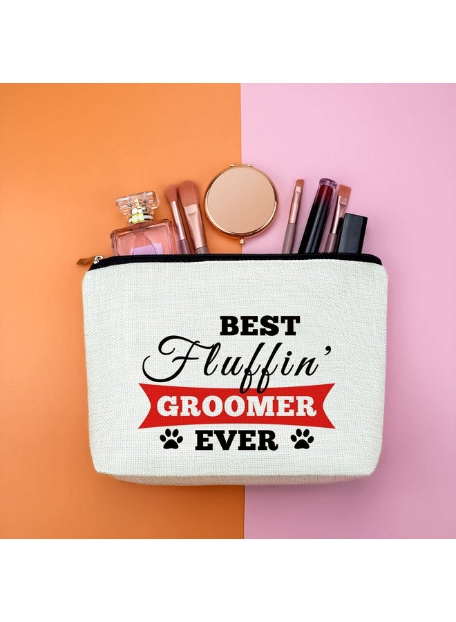 Gfhzdmf Thank You Gift Dog Groomer Gift for Women Pet Groomer Gift for Dog Stylist Makeup Bag Dog Hairdresser Cosmetic Bag Dog Groomer Gift for Dog Grooming Hair Stylist Best Groomer Ever Gift for Dog Salon - Image 4