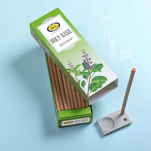 Cycle Pure Holy Basil (Tulsi) Fragrance Bambooless Solid Dhoop Sticks, 6" Inch, 50 Sticks/Pack | Handcrafted & Eco Friendly | Incense Sticks with Free Dhoop Holder | Agarbatti for Rituals | Pack of 2 - Image 4