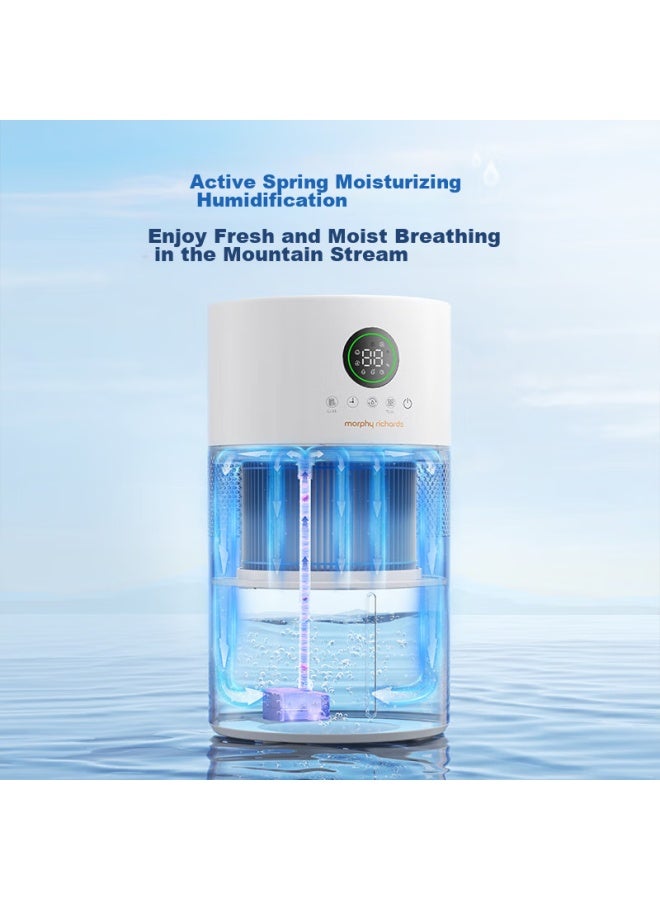 morphy richards Morphyrichards Mist-free Humidifier For Bedroom, Office, Mother And Baby, Quiet Operation, Antibacterial Air Humidifier, Smart Constant Humidity, Air Conditioner Companion, Top Water Filling Mr2805 White - Image 5