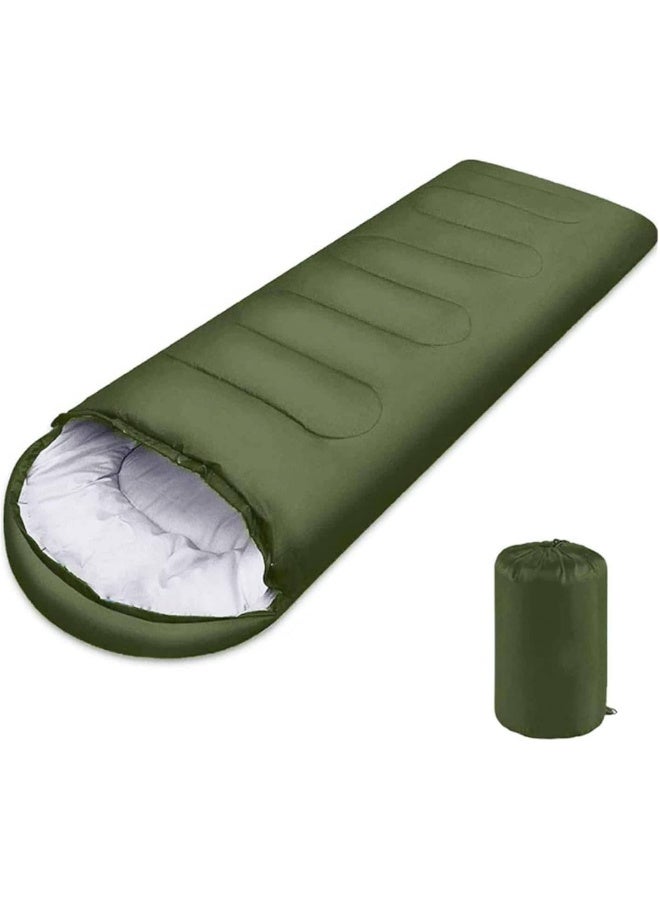 MOMENT Outdoor Camping Sleeping Bag For Adult, Lightweight 180Cm Length Bag 30Cm Cap Envelope Design Sleeping Bag With Eyemask Sleep Bags For Kids Adults Girls Women For Backpacking/Hiking  - Image 1