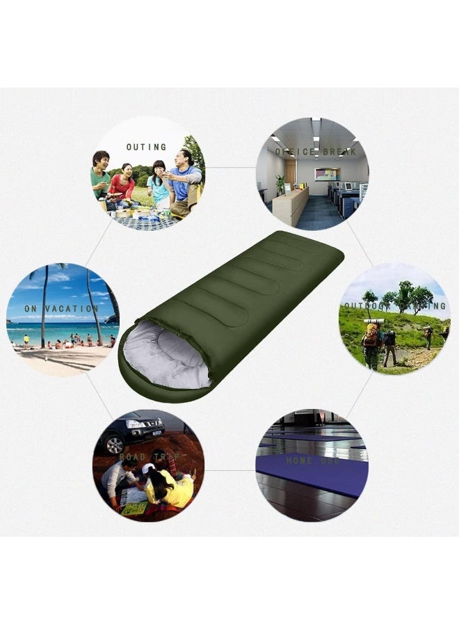 MOMENT Outdoor Camping Sleeping Bag For Adult, Lightweight 180Cm Length Bag 30Cm Cap Envelope Design Sleeping Bag With Eyemask Sleep Bags For Kids Adults Girls Women For Backpacking/Hiking  - Image 5