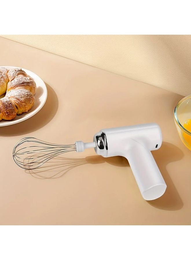 Purple USB Cordless Handheld Electric Eggbeater Whisk Portable Lightweight Hand Mixer For Baking - Image 3
