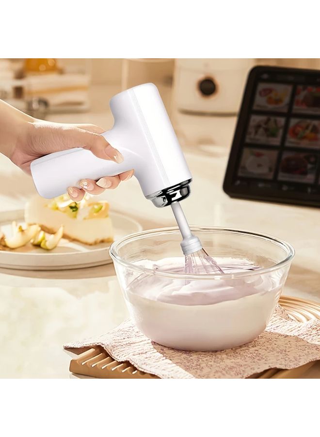 Purple USB Cordless Handheld Electric Eggbeater Whisk Portable Lightweight Hand Mixer For Baking - Image 5