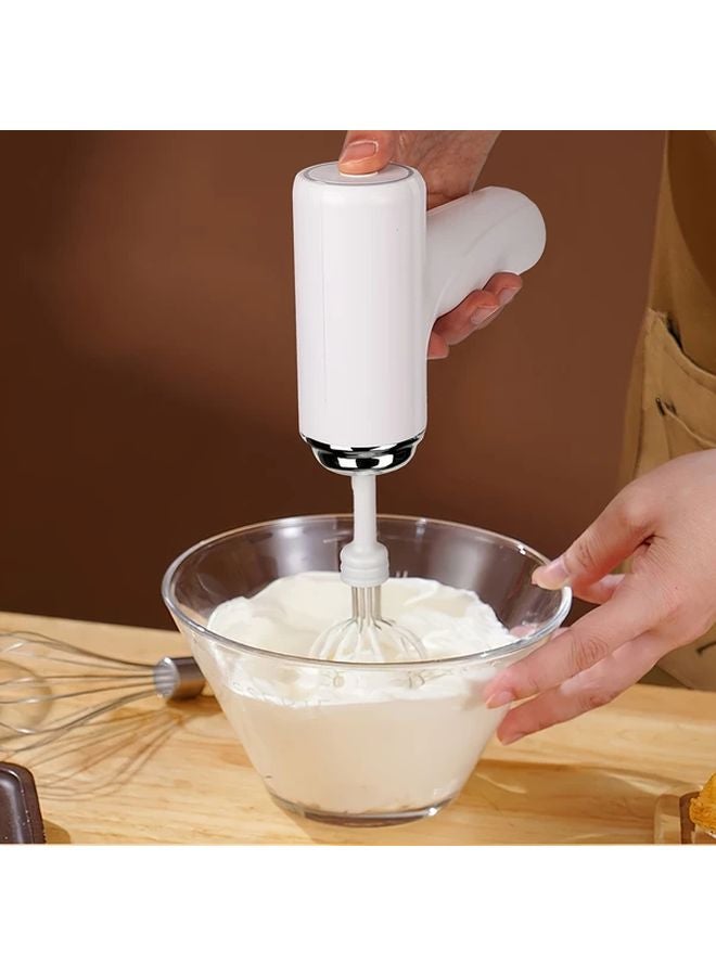 Purple USB Cordless Handheld Electric Eggbeater Whisk Portable Lightweight Hand Mixer For Baking - Image 2