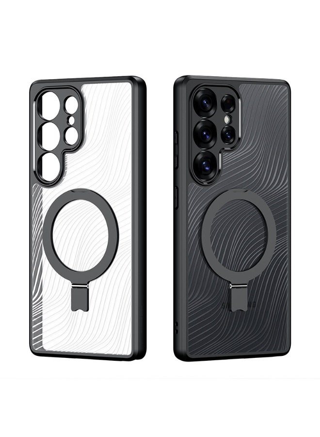 Magnetic Case for Samsung Galaxy S25 Ultra, Shockproof u0026 High-Grade Protection, Compatible with MagSafe, Anti-Fingerprint, Hydrophobic, Translucent Clear Back - Image 4