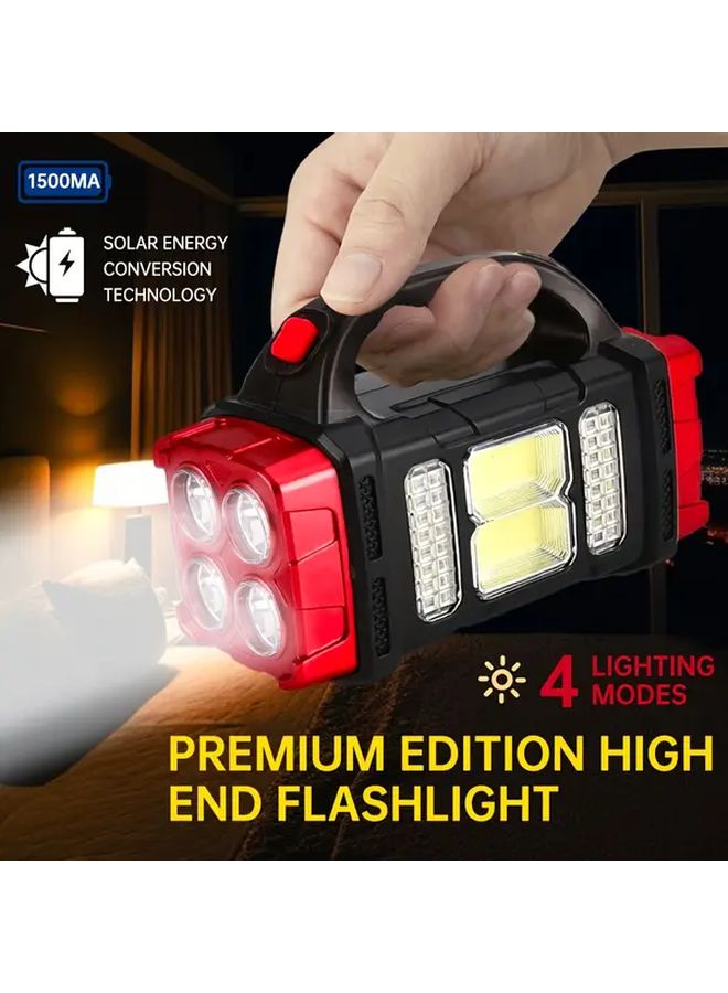 Solar Handheld Lantern USB Rechargeable Multi Function Front Rear Side Lamps 4 Modes - Image 2
