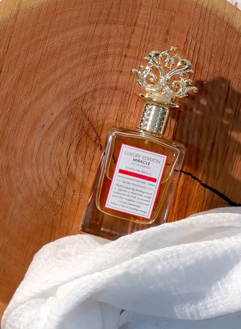 لينيا دي بيلا عطر ميركل الإصدار الفاخر أو دو برفيوم 100 مل – عطر فاخر طويل الثبات للجنسين بنفحات حمضية فاكهية من يوزو وليمون أمالفي، وقلب زهري من الياسمين وزهرة اللوتس، مع قاعدة دافئة من الفانيليا وخشب الصندل والباتشولي - Image 4