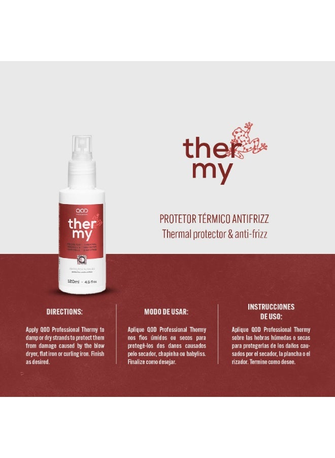 QOD PROFESSIONAL Thermy Spray - Heat Protector - 120ml - Image 2
