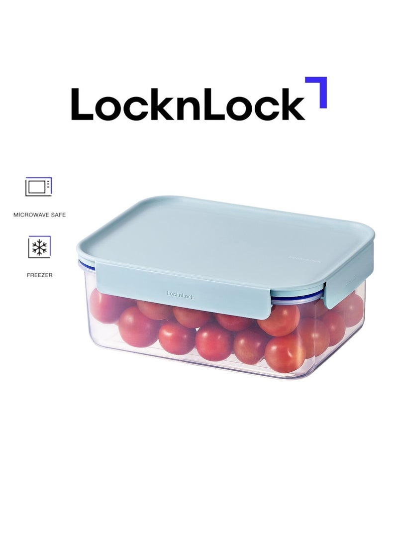 LocknLock حاوية طعام مستطيلة كلاسيكية بلس من لوكن لوك - 1.65 لتر باللون النعناعي، قفل من 4 جوانب، قابلة للتكديس ومضادة للتسرب - Image 1