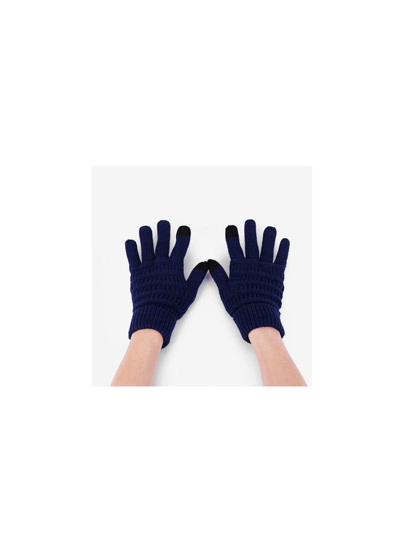 Loquat Solid Knit Gloves