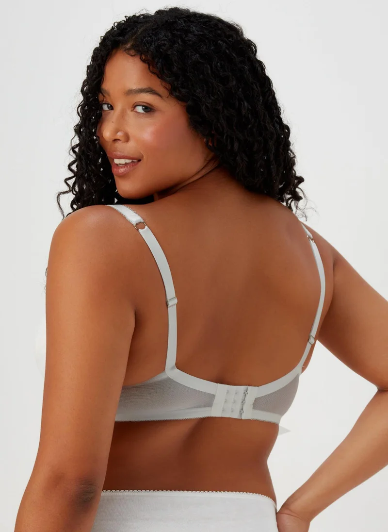 Matalan DD+ Cream Lace Padded Bra