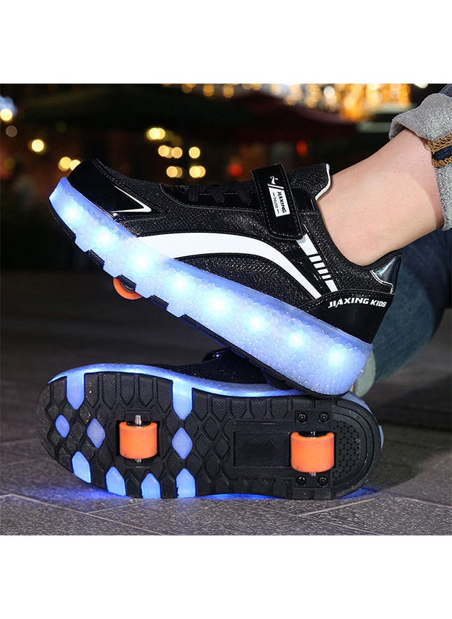Generic - Roller Shoes USB Charge Girls Boys Sneakers with Wheels LED Roller Skates Shoes - Image 1