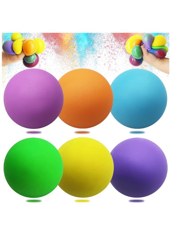 Generic Squeeze Ball for Kids and Adults,Sensory Stress Ball Toy to Relieve Stress, Anxiety, Help Children with Autism, ADHD, 6Pcs 