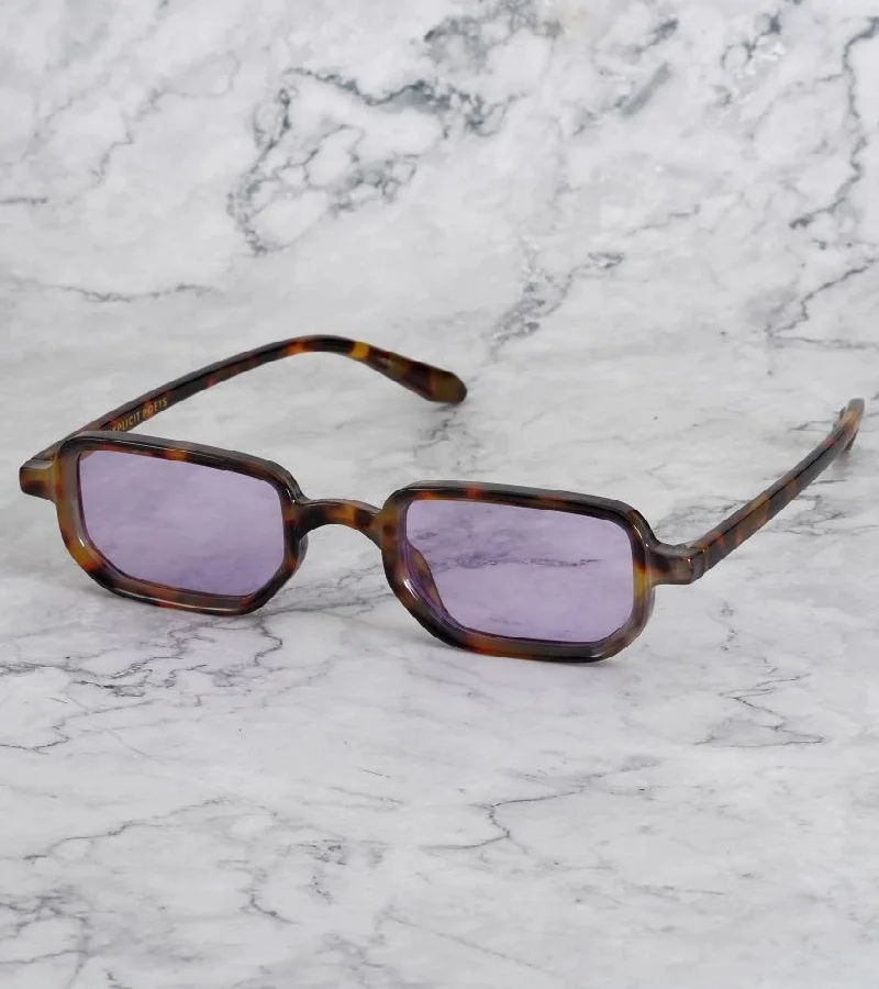 Explicit Poets Explicit Poets Unisex BILLIE Tortoise - Purple Stylish Sunglasses, 41EP10