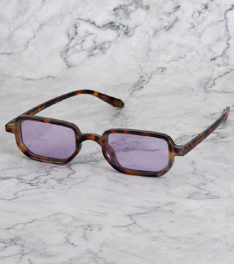  اكسبليست باوتس نظارات شمسية أنيقة للجنسين بيللي سلحفاة بنفسجي - Image 1