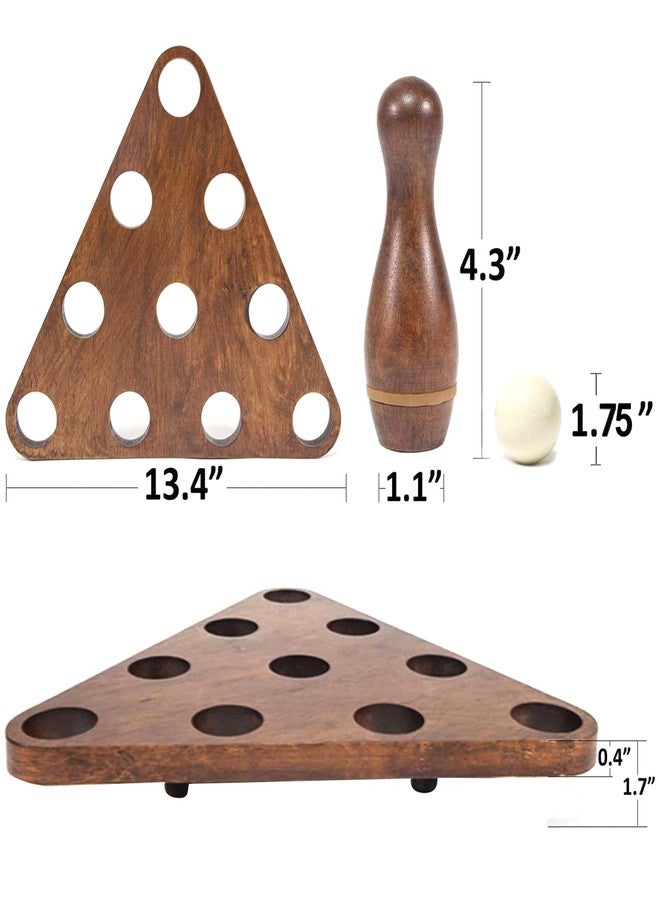 CROWN ME Shuffleboard Bowling Pin Set with Carry Bag - Image 3
