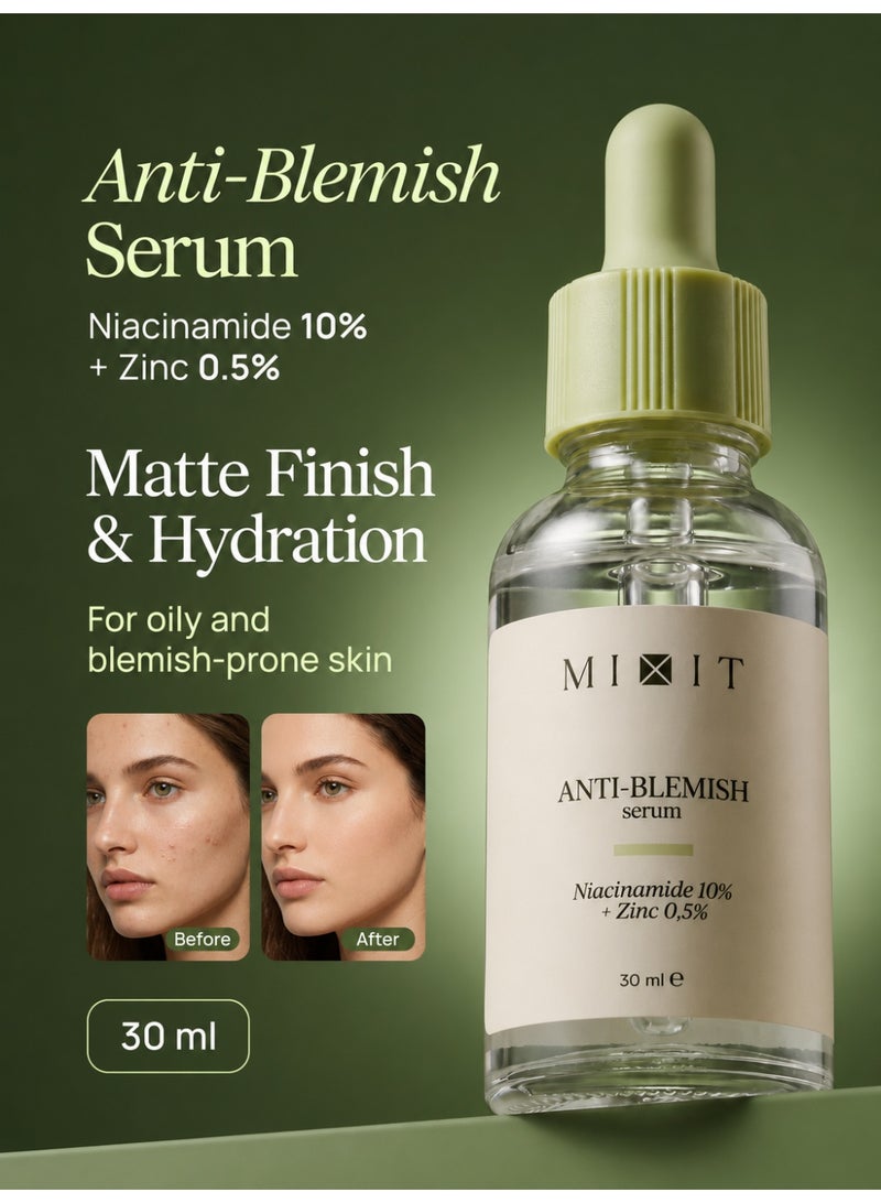 Mixit سيروم بالنياسيناميد للتحكم بالزيوت وتصغير المسام 30 مل - Image 3