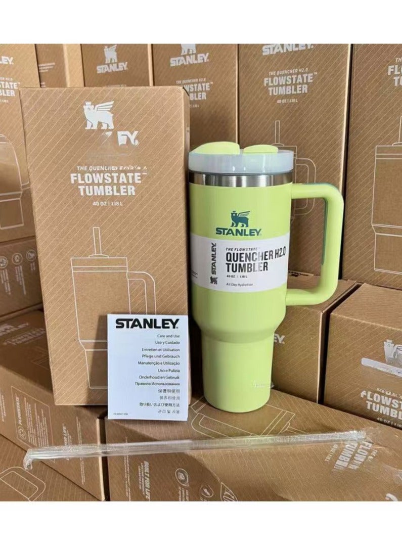 Stanley Quencher Stainless Steel Vacuum Insulated Tumbler with Lid and Straw for Water, Iced Tea or Coffee, Smoothie and More, 40 oz - Image 2