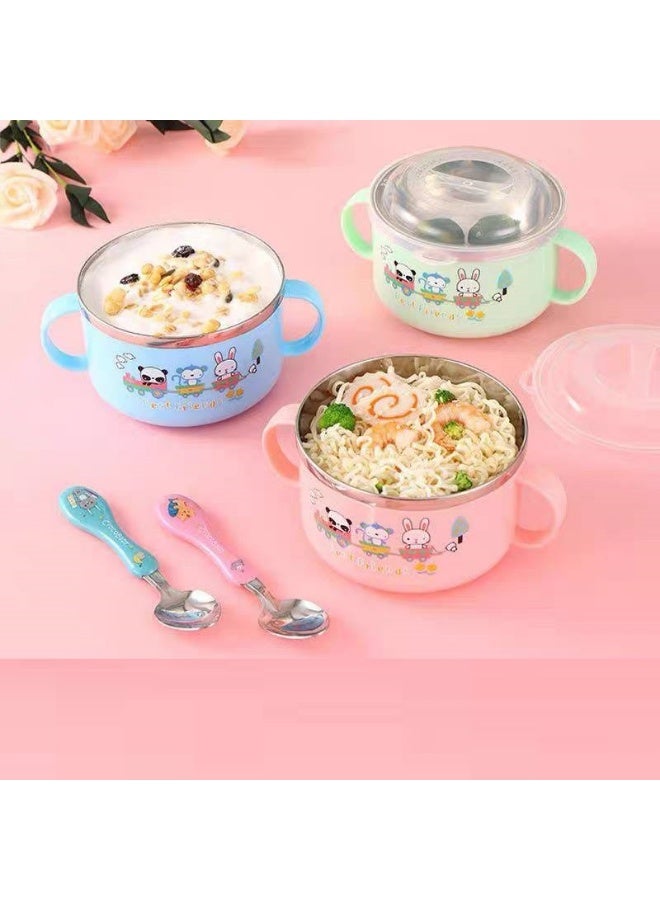 Stainless steel food container for children; practical, easy to carry, and suitable for school, trips, and daily use. - Image 2
