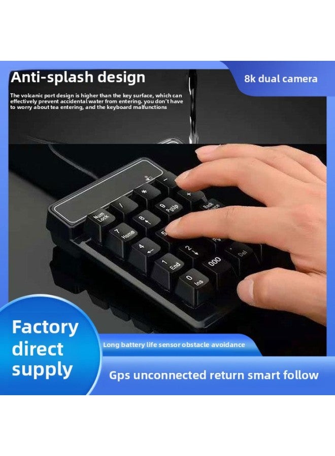 Laptop Digital Keyboard Bluetooth External Mini Wireless Keyboard USB Financial Keyboard Accounting-Color:K1 Bluetooth Version Without Bluetooth Receiver (thin Key) - Official Standard Configuration  - Image 2