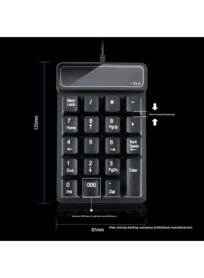 Laptop Digital Keyboard Bluetooth External Mini Wireless Keyboard USB Financial Keyboard Accounting-Color:K1 Bluetooth Version Without Bluetooth Receiver (thin Key) - Official Standard Configuration  - Image 3