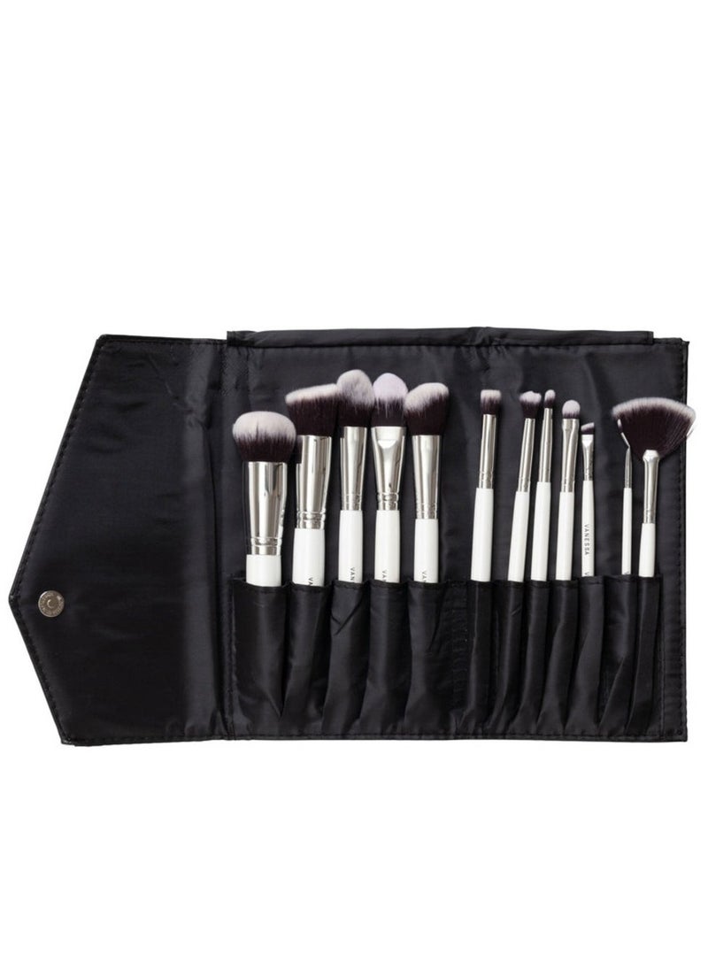 VANESSA MAKEUP - Makeup Brush 12 Pieces Set - Image 1