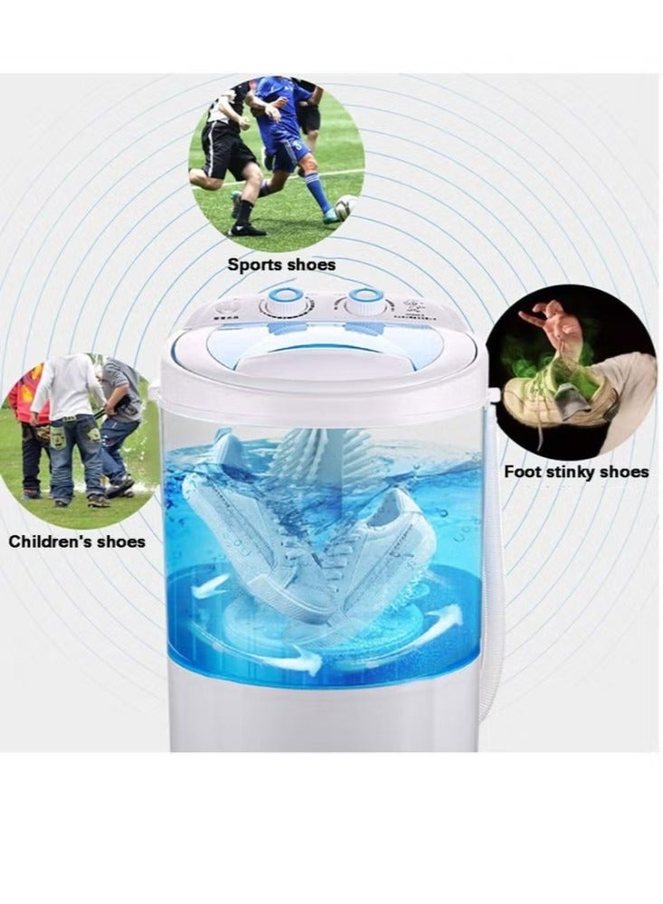 Dreamzon Shoe Washing Machine Small Household, Portable Lazy Washing Machine, 360° Cleaning, 10 Minutes Fast Cleaning, Safe Material Does Not Hurt Shoes Blue/White  - Image 2