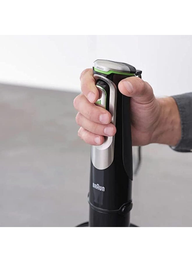 براون ملتي كويك 9 خلاط يدوي مع معالج طعام, 1200W, سعة 3.2L, أسود - Image 4