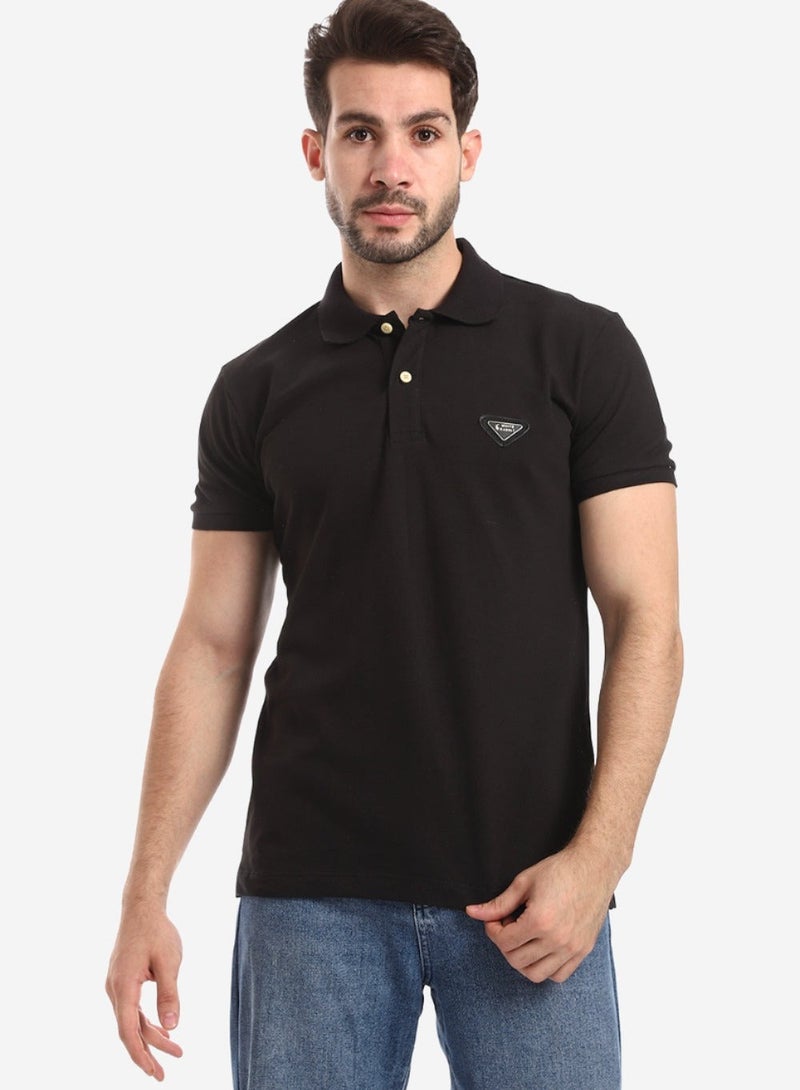 WHITE RABBIT Double Buttoned Short Sleeves Pique Polo Shirt  - Image 1