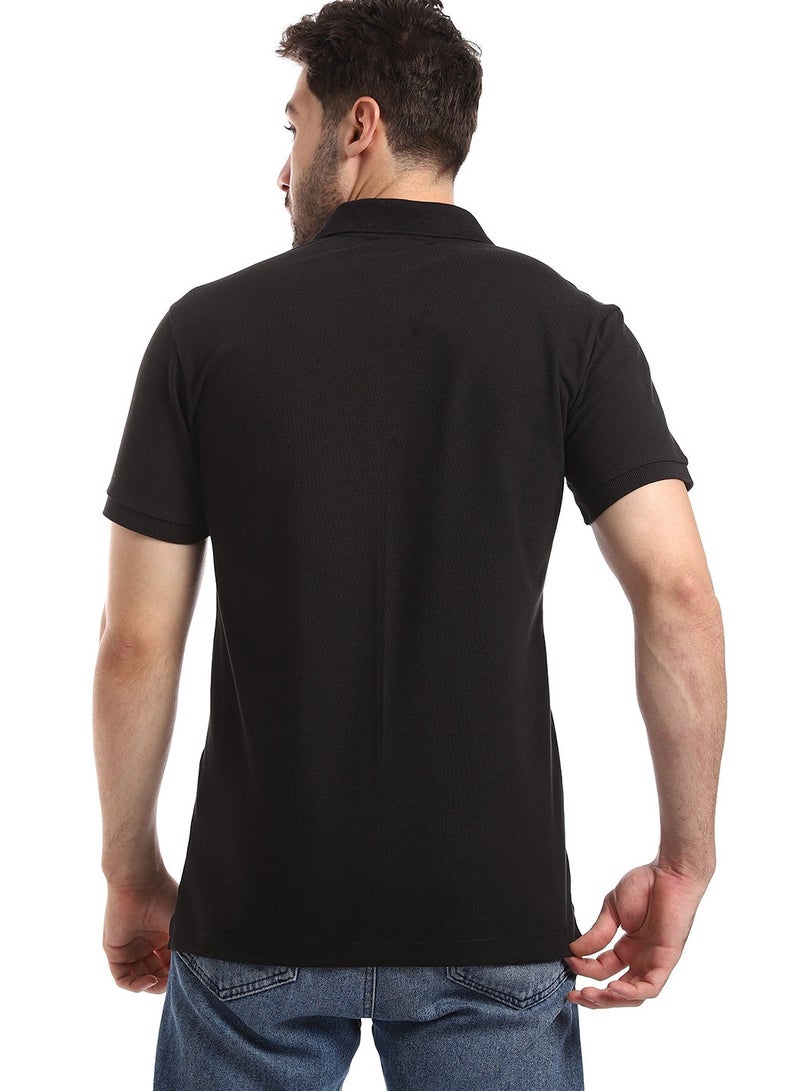 WHITE RABBIT Double Buttoned Short Sleeves Pique Polo Shirt  - Image 3