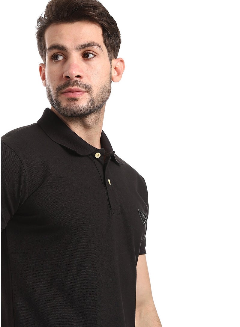 WHITE RABBIT Double Buttoned Short Sleeves Pique Polo Shirt  - Image 4