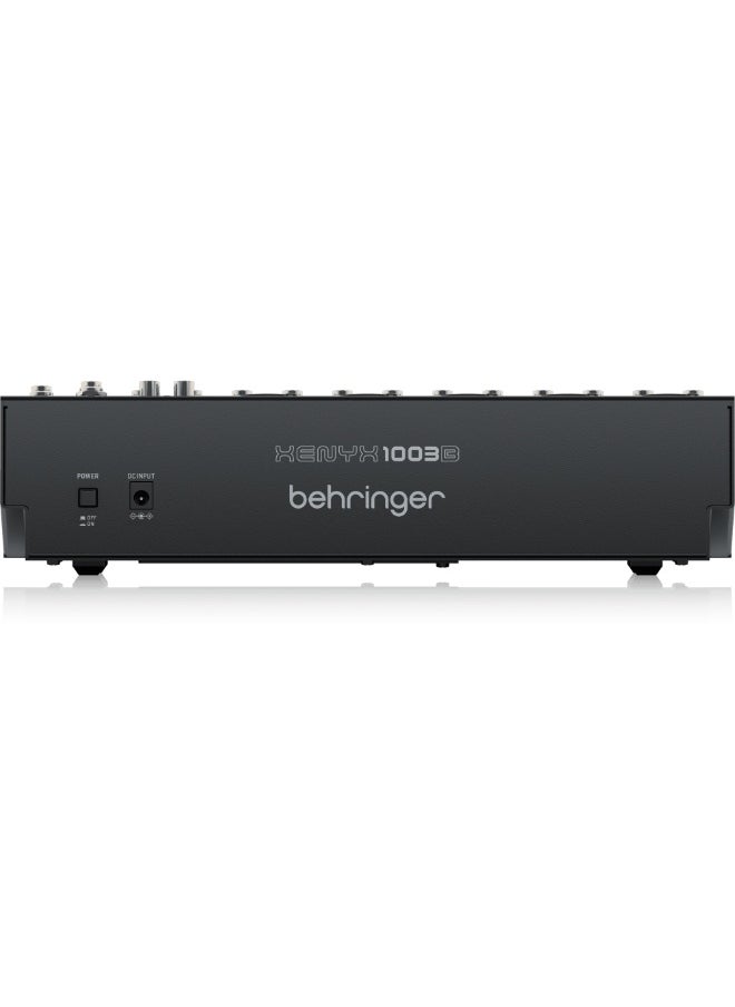 behringer Xenyx 1003B Analog Mixer 10-Input with 5 Mic Preamps and Optional Battery Operation  - Image 2