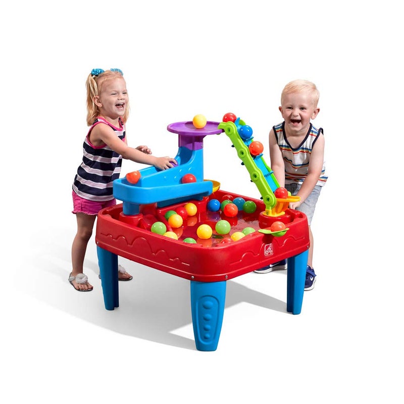 Step2 Stem Discovery Ball Table Kids Water Table Activity Sensory Playset Summer Outdoor Toys 13 Piece Water Toy Accessories For Toddlers 2 Years Old