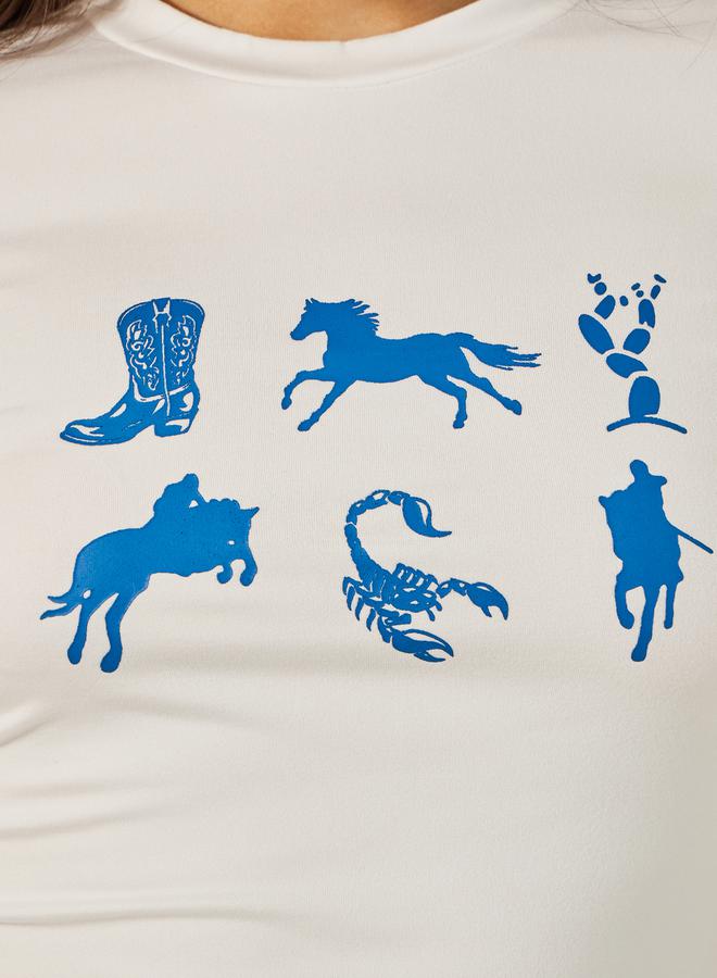 Styli  Graphic Print Fitted Round Neck T-Shirt - Image 5