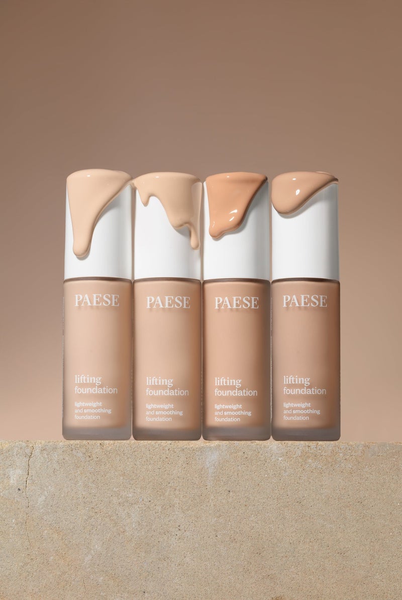 Paese Liquid Lifting Smoothing Foundation Medium Coverage Matte Finish, Anti-Aging Lifting Effect, Lightweight Long-Lasting Formula 103 Golden Beige 30 ml - Image 2
