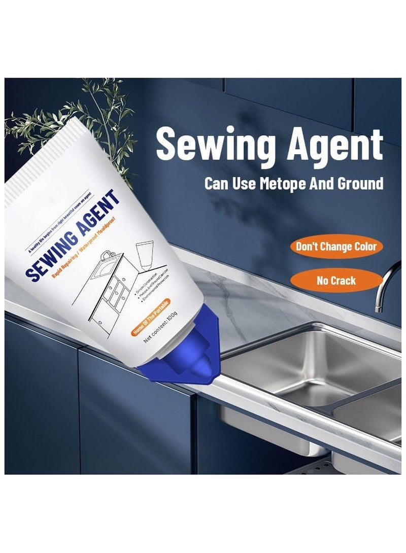 2pcs بلاط Grout الطلاء الأسمنت الكراك ملء Grout سيلر للدش بلاط أرضية بلاط وحل أكثر اكتمالا لملء الشقوق والثغرات في أسطح البلاط سهلة وآمنة للاستخدام الأبيض - Image 4