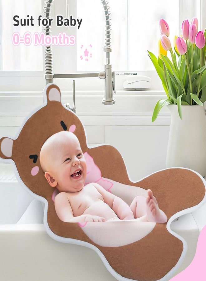 YooxArmor Baby Bath Pad - Original Washer-Safe Bear Seat for Newborns to Toddlers (0-6 Months+), Non-Slip Bathtub Mat, Essential Brown Bath Accessory - Image 5