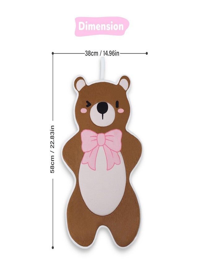 YooxArmor Baby Bath Pad - Original Washer-Safe Bear Seat for Newborns to Toddlers (0-6 Months+), Non-Slip Bathtub Mat, Essential Brown Bath Accessory - Image 4