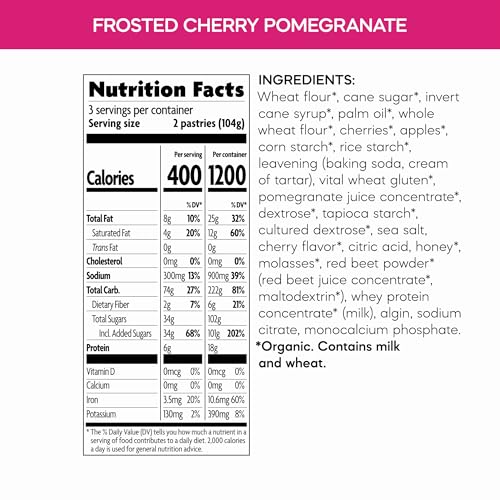 Nature's Path Organic Frosted Cherry Pomegranate Toaster Pastries, 11 oz (Pack of 1), Non-GMO - Image 4